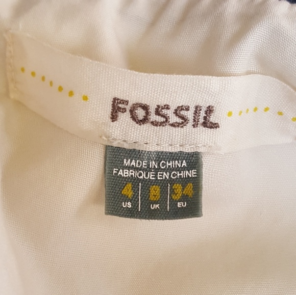 Fossil Bird Strap Mini Dress, sz 4 - Picture 8 of 8